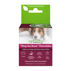 Vetality Stop The Runs Chewables for Dogs of All Ages