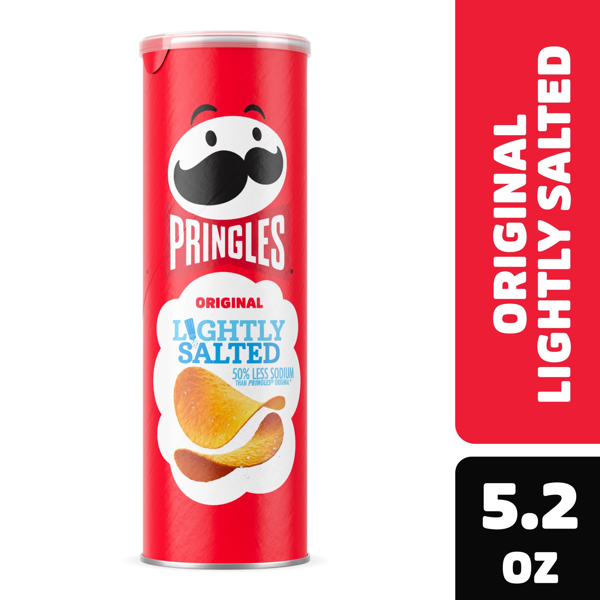 slide 1 of 5, Pringles Potato Crisps Chips, Lightly Salted Original, 5.2 oz, 5.2 oz