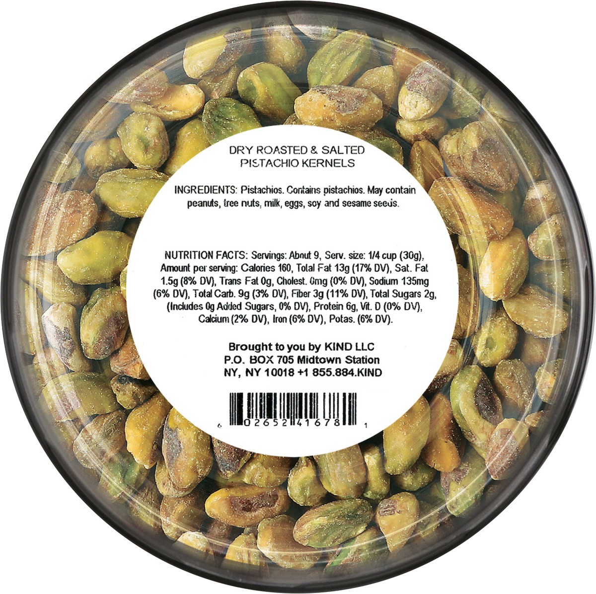 slide 4 of 4, KIND Dry Roasted & Salted Pistachio Kernels, 9.0 OZ, 9 oz