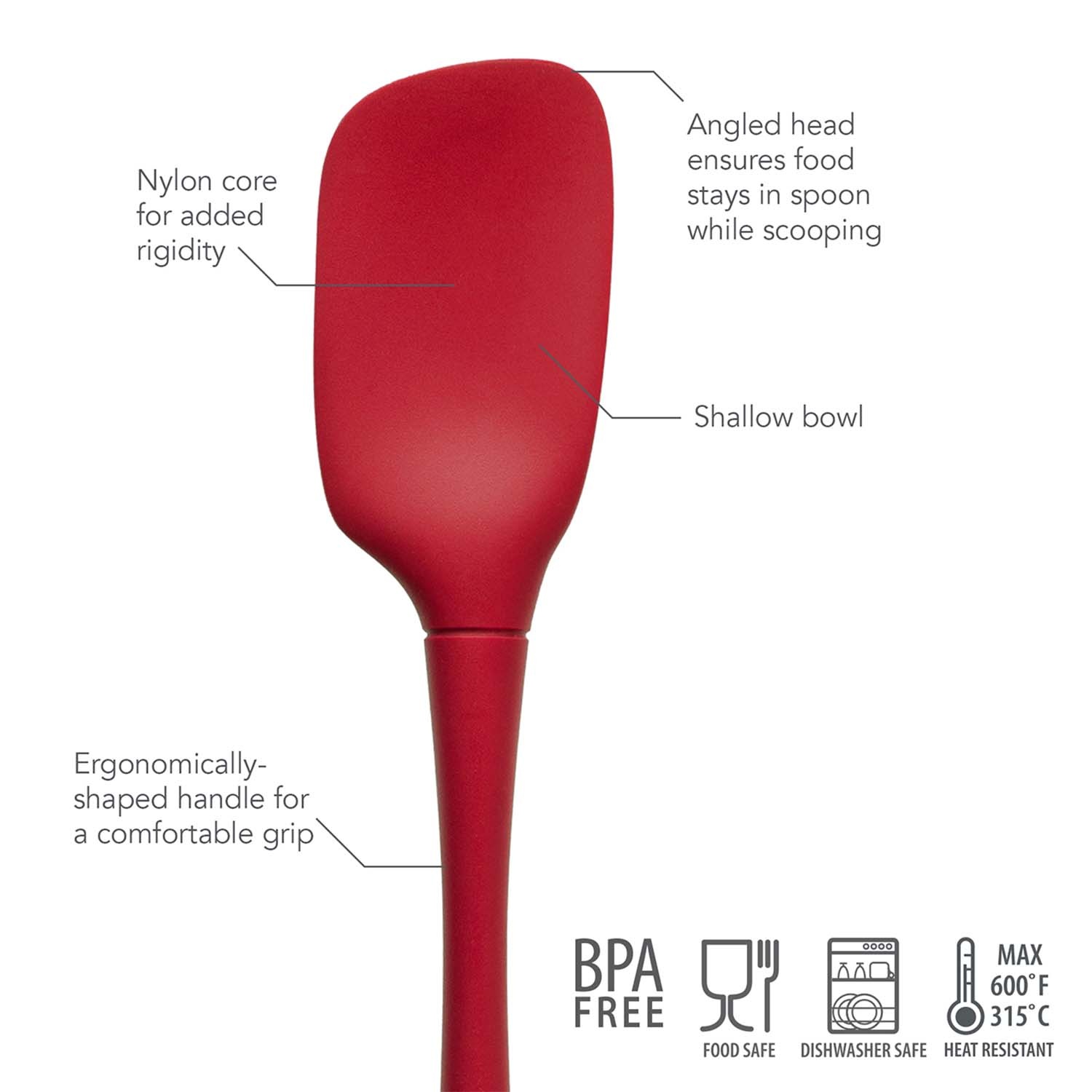 Sur La Table Flex-Core Silicone Spatula Spoon