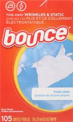 Bounce Fresh Linen Dryer Sheets 105 ea