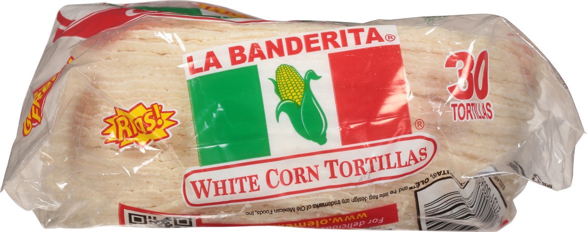 slide 5 of 9, La Banderita White Corn Tortilla, 30 ct