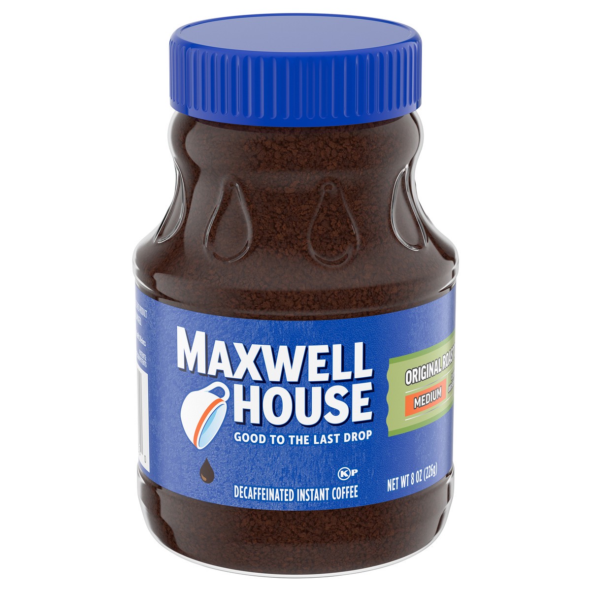 slide 9 of 9, Maxwell House The Original Roast Decaf Instant Coffee, 8 oz Jar, 8 oz