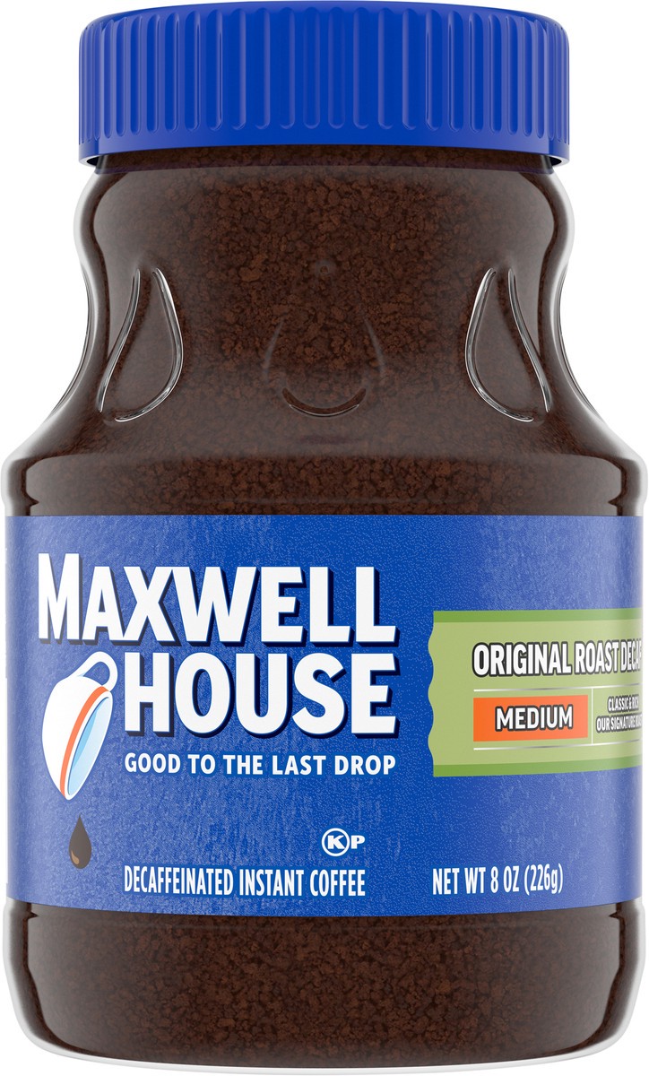 slide 6 of 9, Maxwell House The Original Roast Decaf Instant Coffee, 8 oz Jar, 8 oz