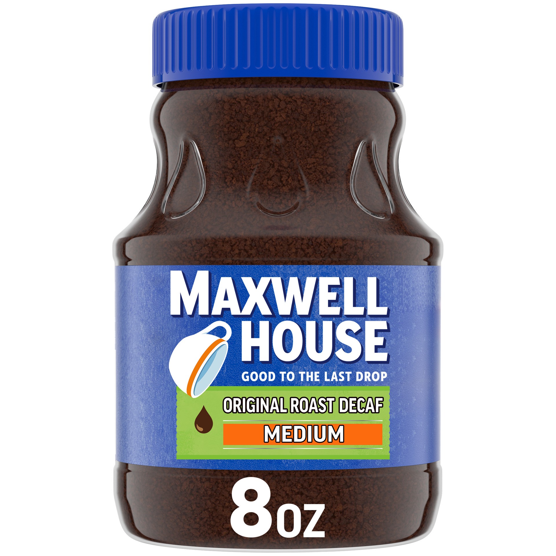 slide 1 of 9, Maxwell House The Original Roast Decaf Instant Coffee, 8 oz Jar, 8 oz