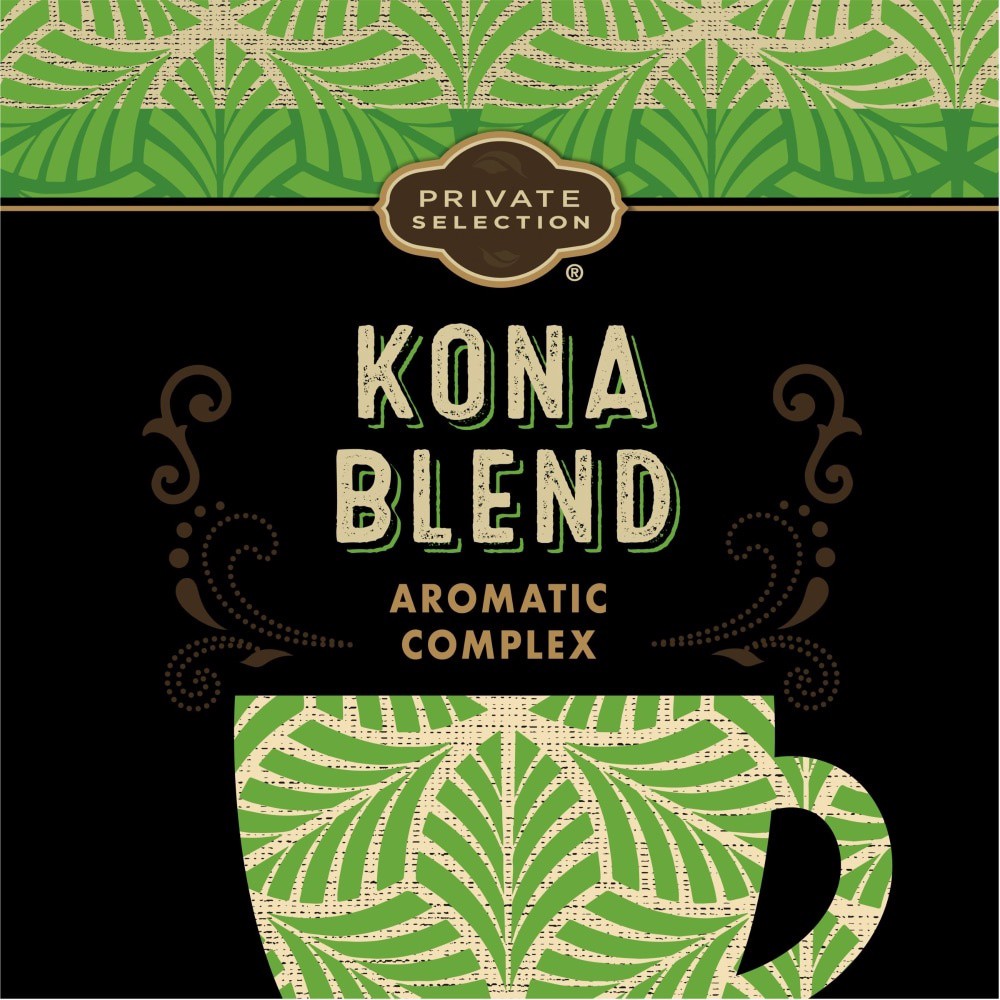 slide 4 of 6, Private Selection Kona Blend Medium Roast Ground Coffee - 12 oz, 12 oz