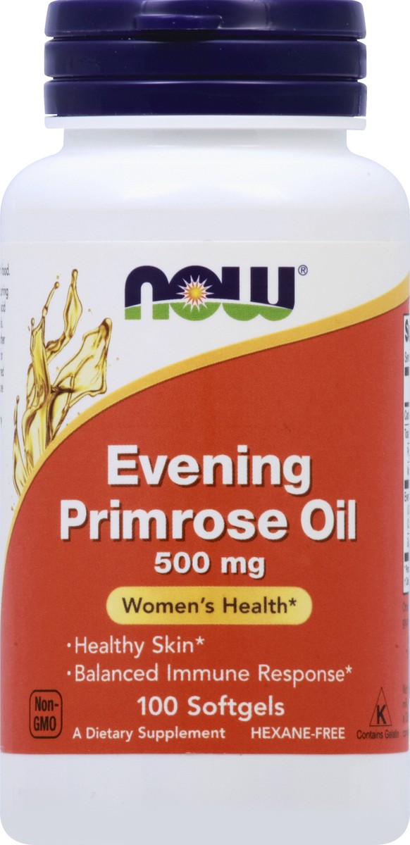 slide 2 of 7, NOW Evening Primrose Oil 500 mg -100 Softgels, 100 ct