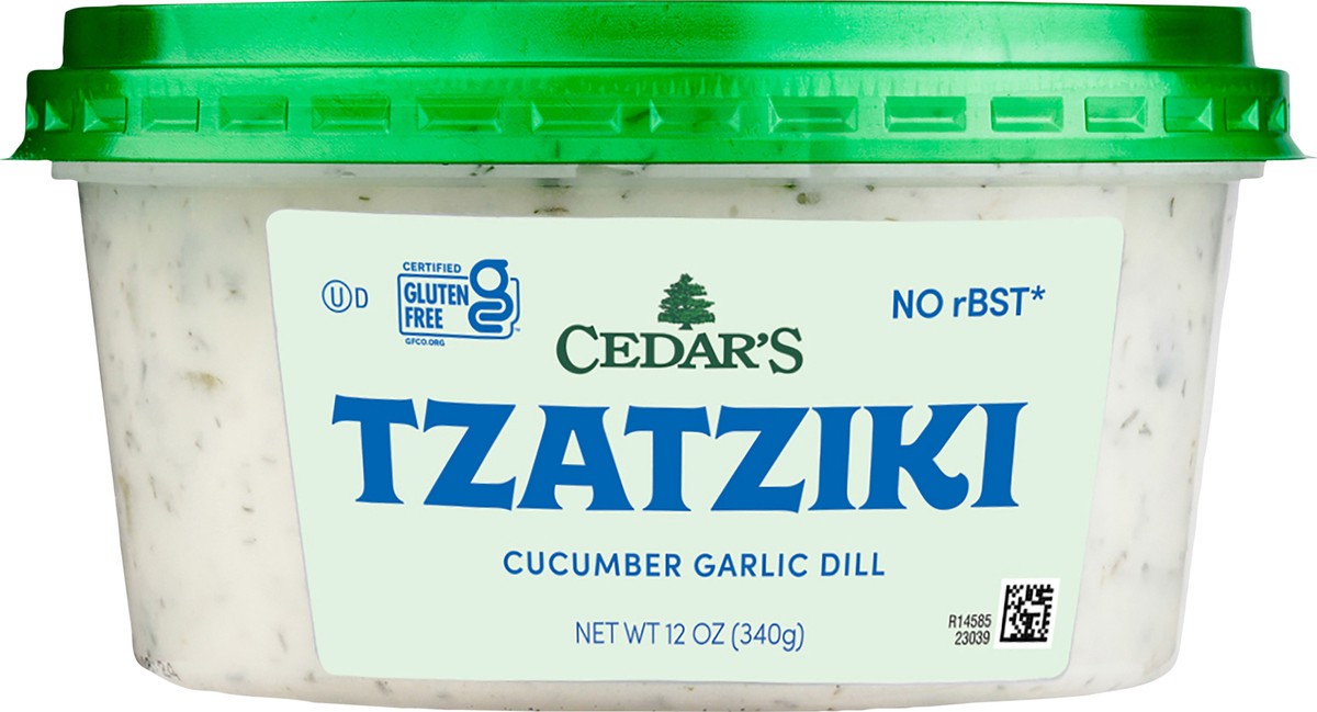 slide 3 of 4, Cedar's Cucumber Garlic Dill Tzatziki 12 oz, 12 oz