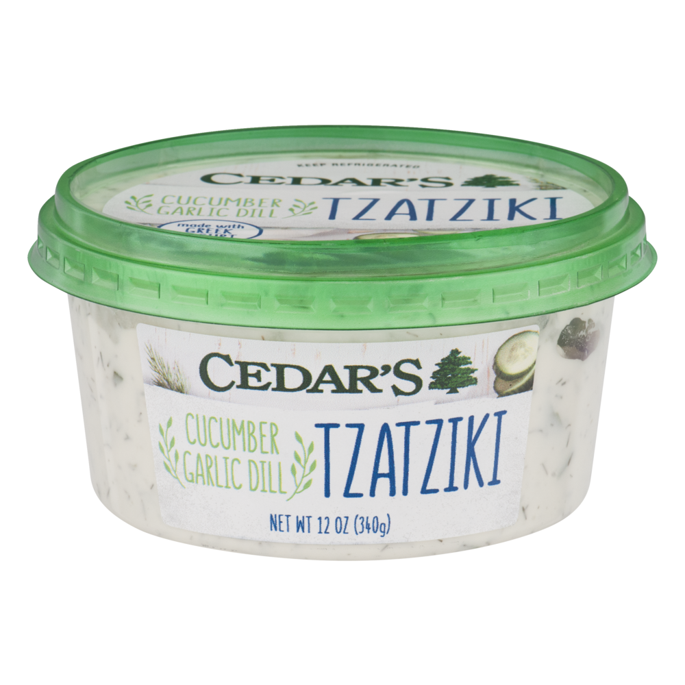 slide 1 of 3, Cedar's Mediterranean Food Cucumber & Garlic Tzatziki, 12 oz