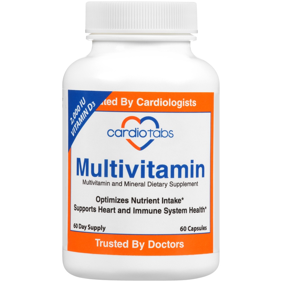 slide 1 of 4, CardioTabs Multivitamin And Mineral Dietary Supplement Capsules, 60 ct