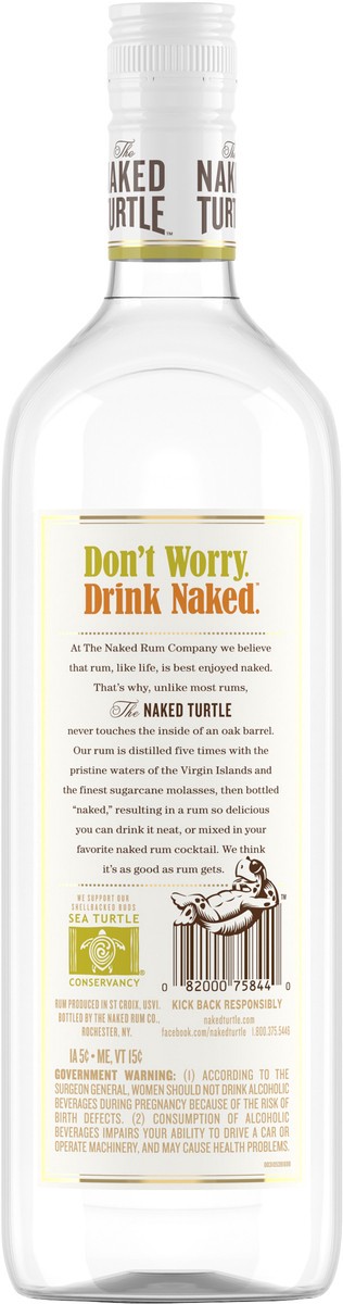 slide 2 of 3, Naked Turtle White Rum, 750 ml