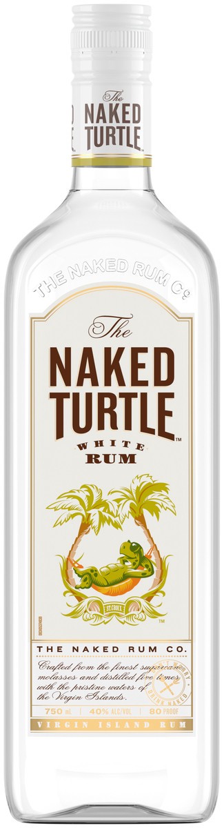 slide 1 of 3, Naked Turtle White Rum, 750 ml