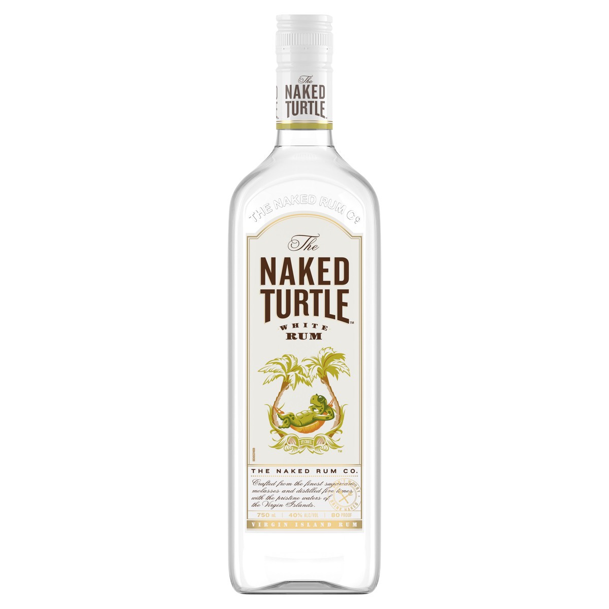 slide 1 of 3, Naked Turtle White Rum, 750 ml