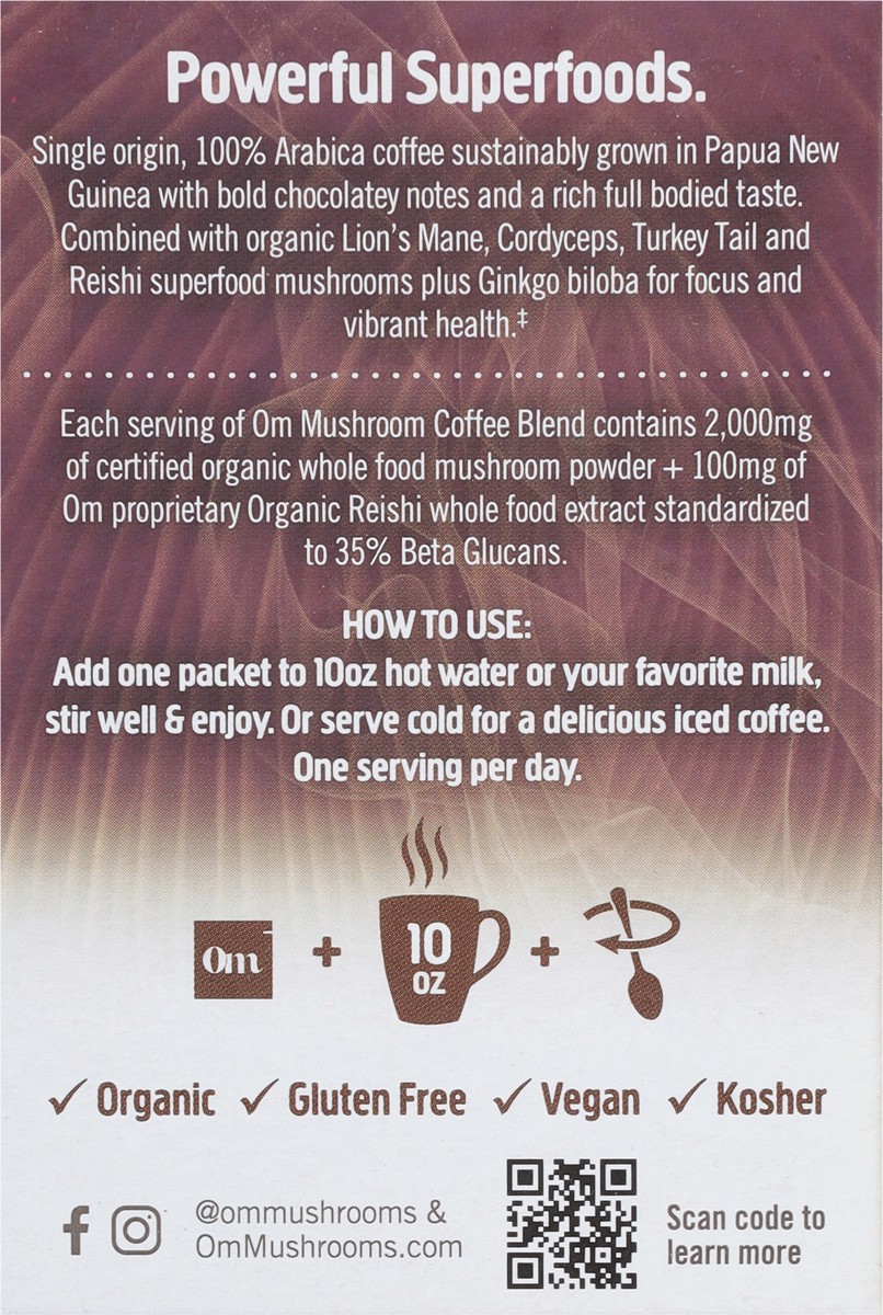 slide 4 of 14, Om Superfood Mushroom Blend Coffee - 10 ct, 1 ct