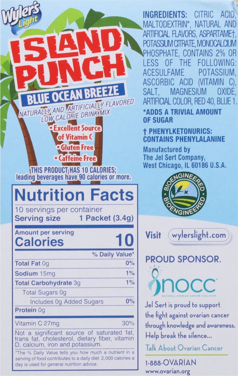 slide 8 of 9, Wyler's Light Zero Sugar Island Punch Drink Mix - 1.18 oz, 1.18 oz