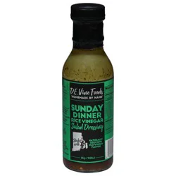 D.E. Vine Foods Sunday Dinner Rice Vinegar Salad Dressing 12 oz