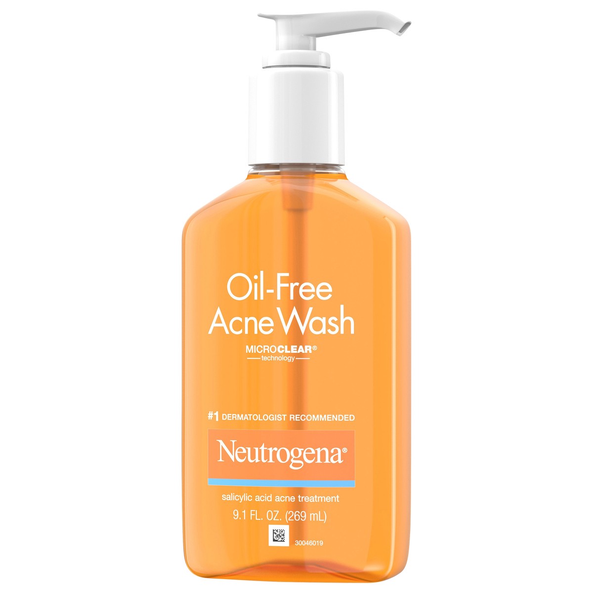 slide 3 of 7, Neutrogena Oil-Free Salicylic Acid Acne Fighting Face Wash for Acne-Prone Skin - 9.1 fl oz, 9.1 fl oz