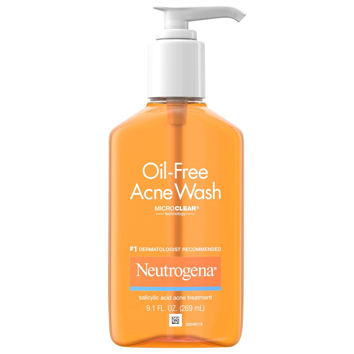 slide 1 of 7, Neutrogena Oil-Free Salicylic Acid Acne Fighting Face Wash for Acne-Prone Skin - 9.1 fl oz, 9.1 fl oz