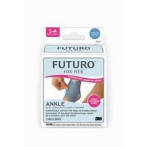 slide 1 of 1, Futuro Slim Silhouette Ankle Support Brace, Gray, Small/Medium, 1 ct