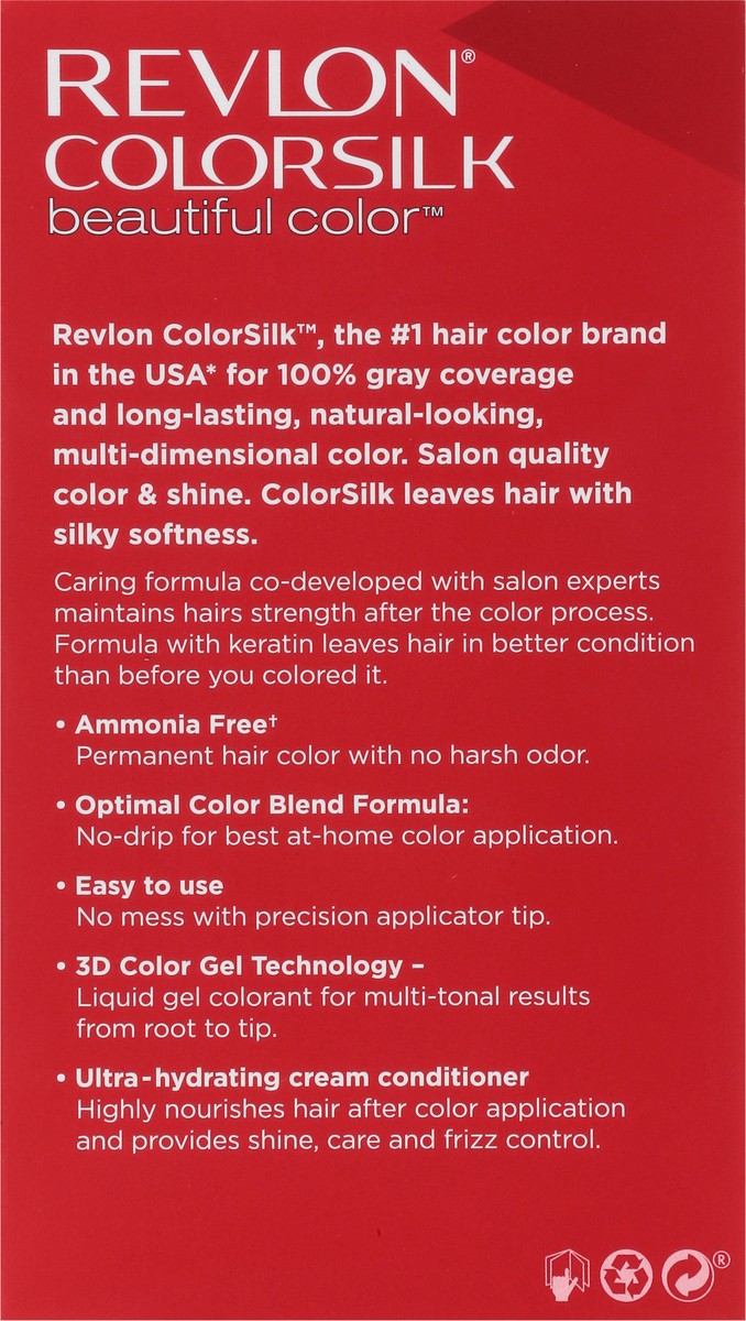 slide 5 of 9, Revlon Colorsilk 48 Burgundy Vegan Keratin Permanent Hair Color 1 Each, 1 ct