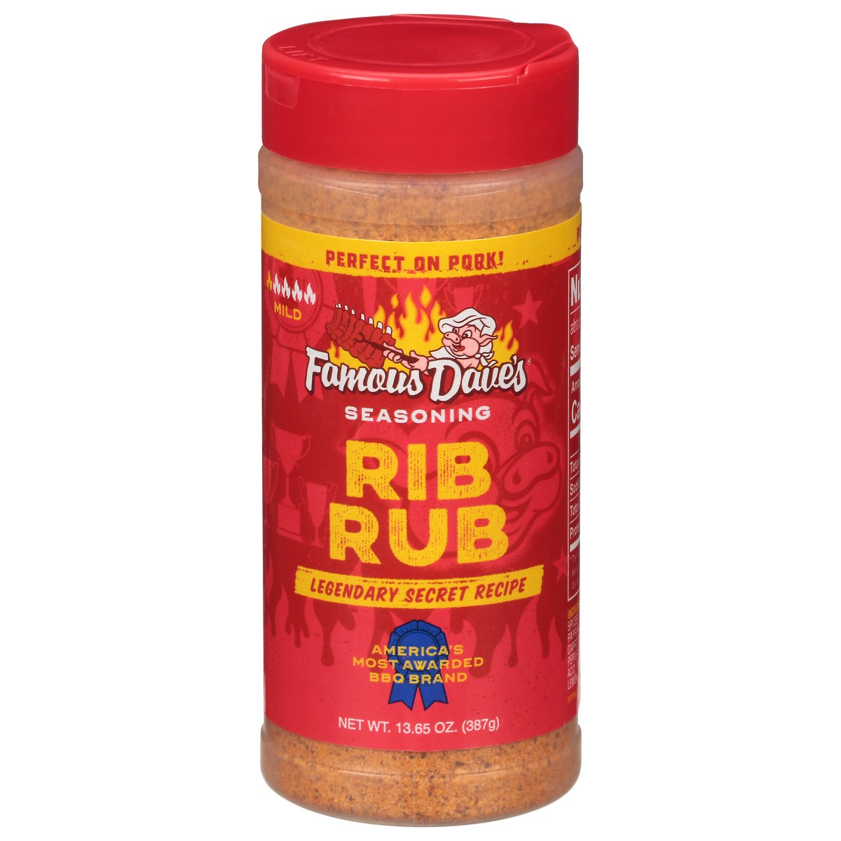 slide 1 of 9, Famous Dave's Mild Rib Rub Seasoning 13.65 oz, 13.65 oz