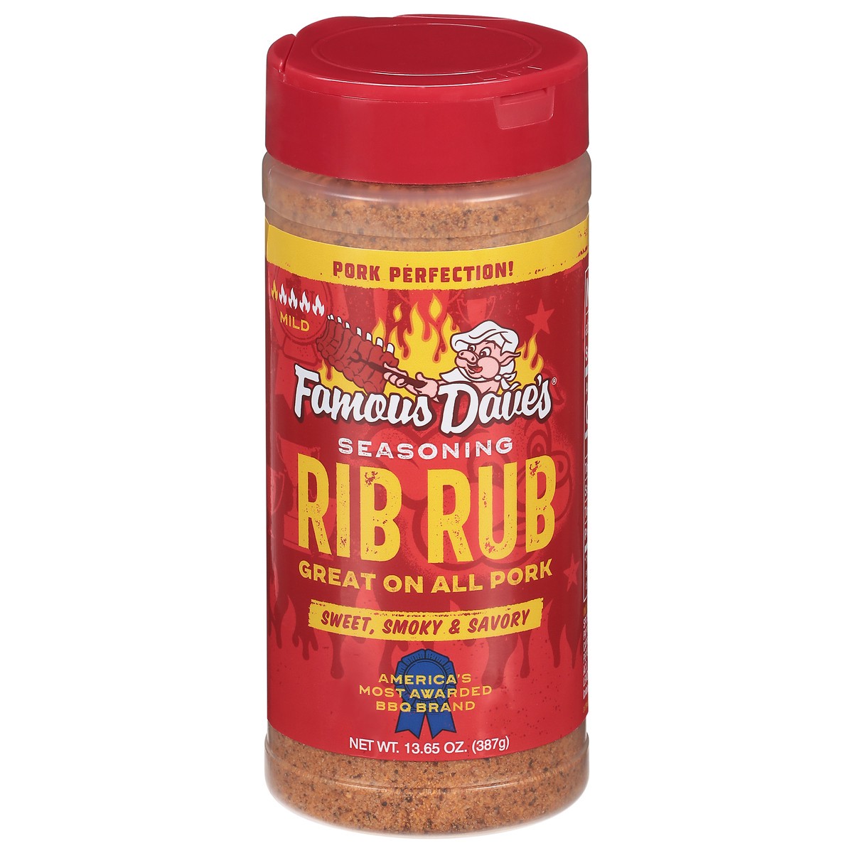 slide 1 of 9, Famous Dave's Seasoning Mild Rib Rub 13.65 oz, 13.65 oz