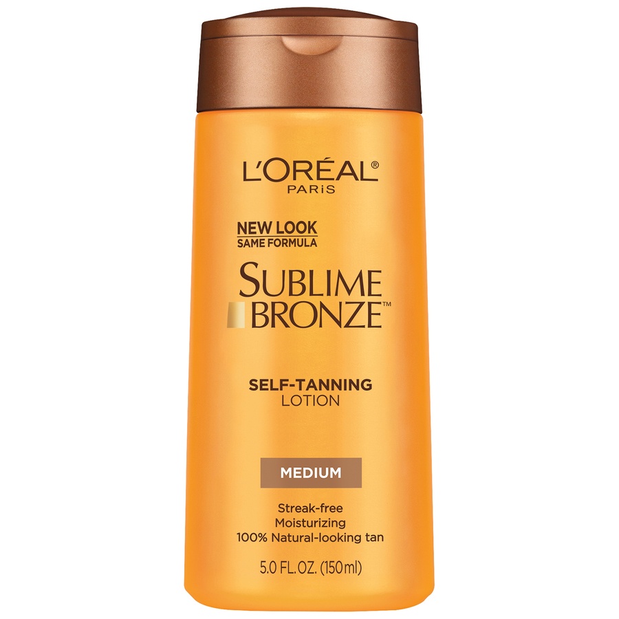 slide 1 of 5, L'Oréal Paris Sublime Bronze Self-Tanning Lotion Medium Natural Tan, 5 fl oz