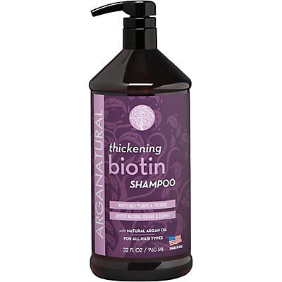 slide 1 of 1, Arganatural Thickening Biotin Shampoo, 34 oz