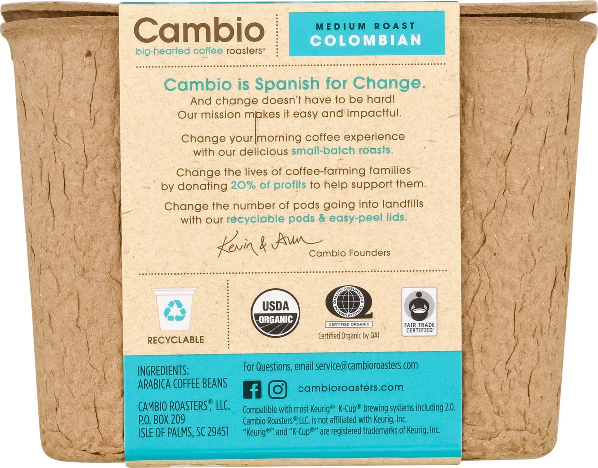 slide 7 of 12, Cambio Roasters Pods Medium Roast Colombian Coffee - 10 ct, 10 ct