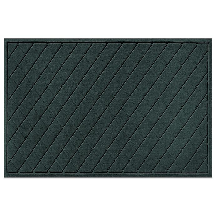 slide 1 of 2, Weather Guard Argyle Door Mat - Evergreen, 30 in x 45 in