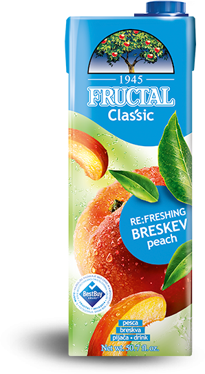 slide 1 of 1, Fructal Tetra Brik Peach, 1.5 liter