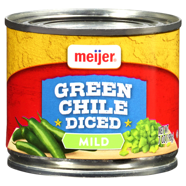slide 1 of 3, Meijer Green Chilies Diced, 7 oz