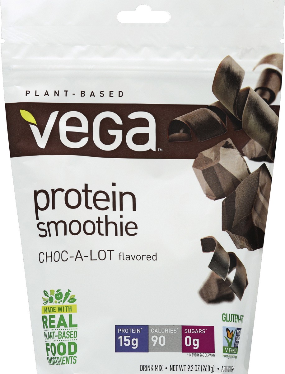 slide 5 of 6, Vega Protein Smoothie Individual Pouch - Chocolate-A-Lot, 9.2 oz