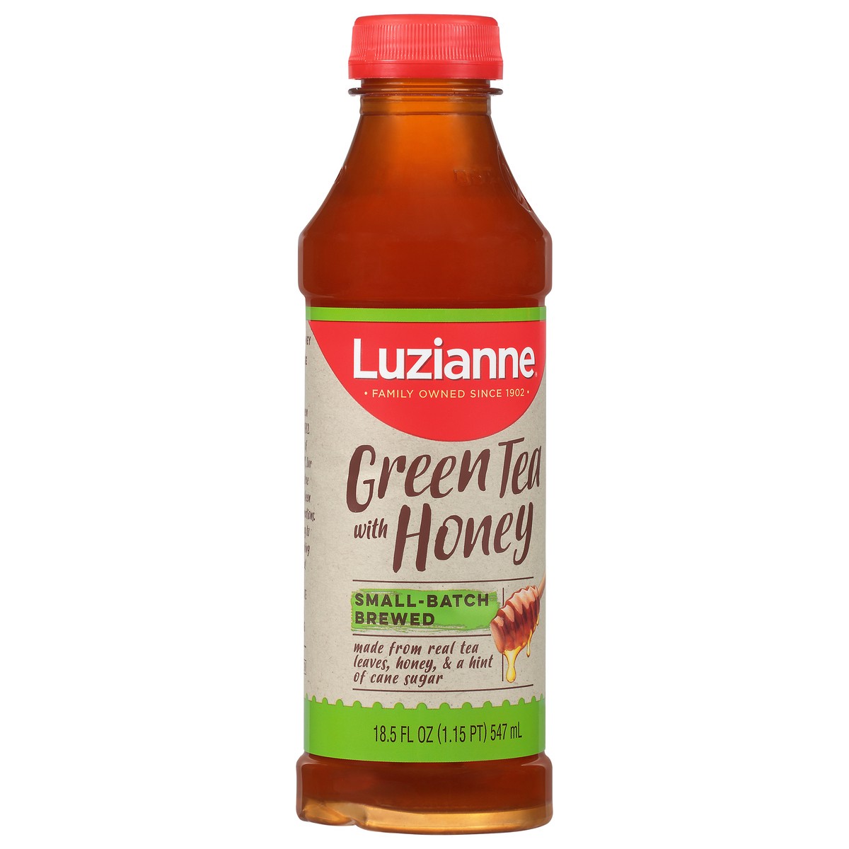 slide 2 of 9, Luzianne Small-Batch Brewed Green Tea with Honey 18.5 fl oz, 18.50 fl oz