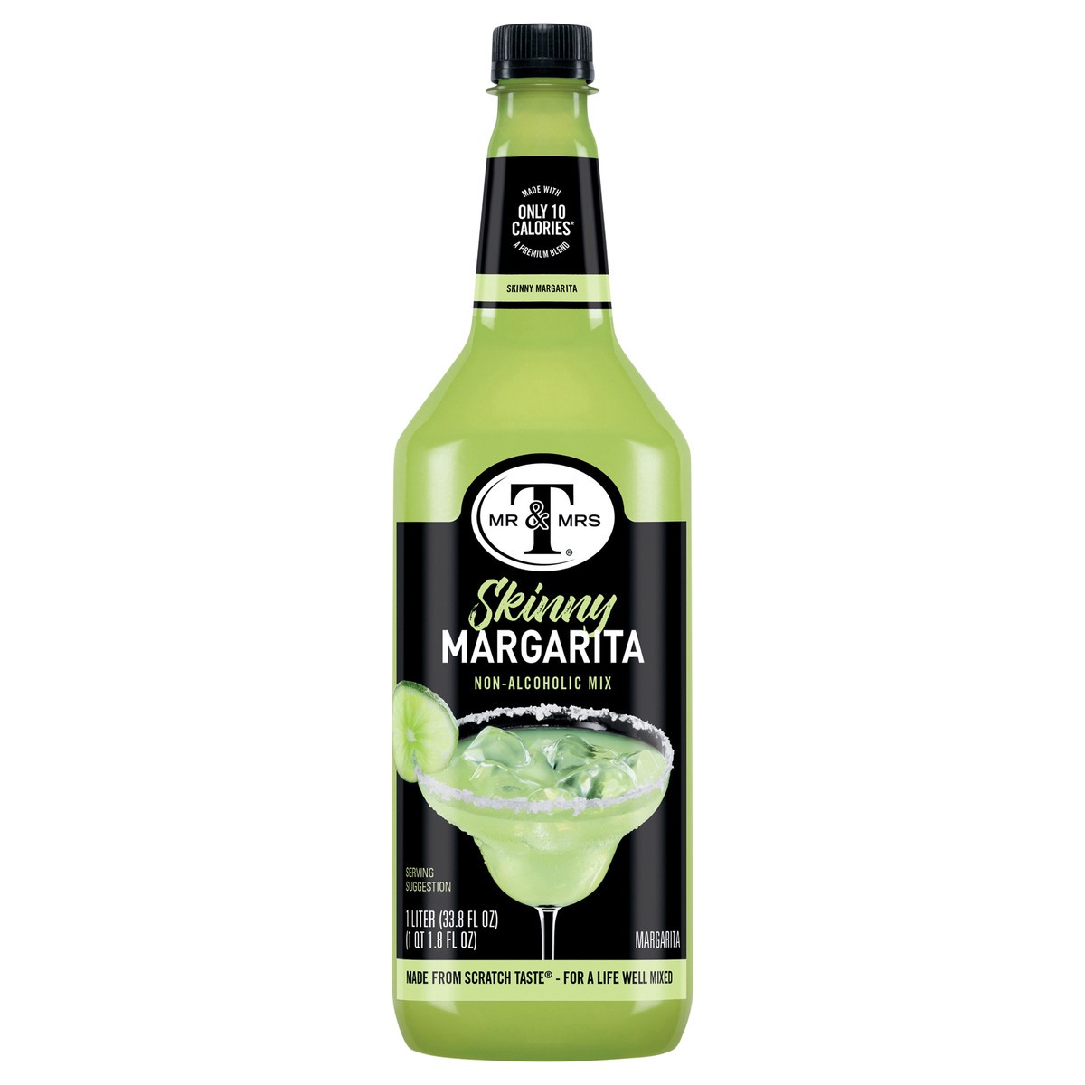 slide 1 of 3, Mr & Mrs T Light Margarita Mix - 33.8 fl oz, 1 liter