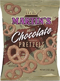 slide 1 of 1, Martin's Milk Chocolate Pretzels, 3 oz