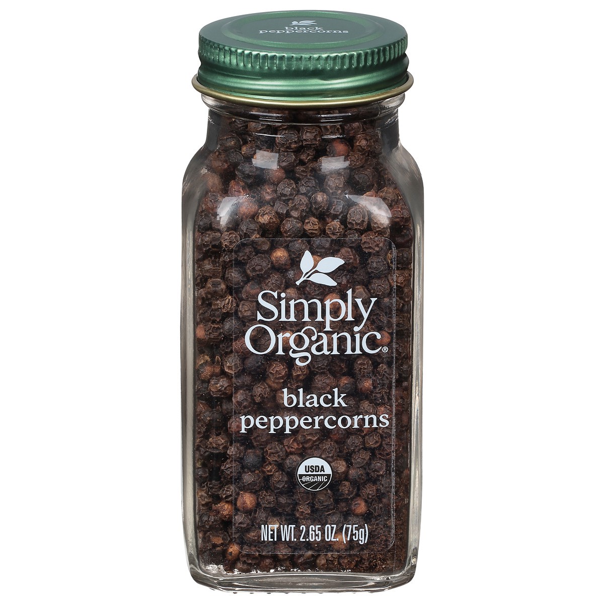 slide 1 of 9, Simply Organic Whole Black Peppercorns, 2.65 oz