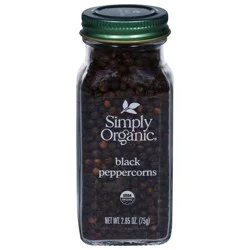 Simply Organic Whole Black Peppercorns