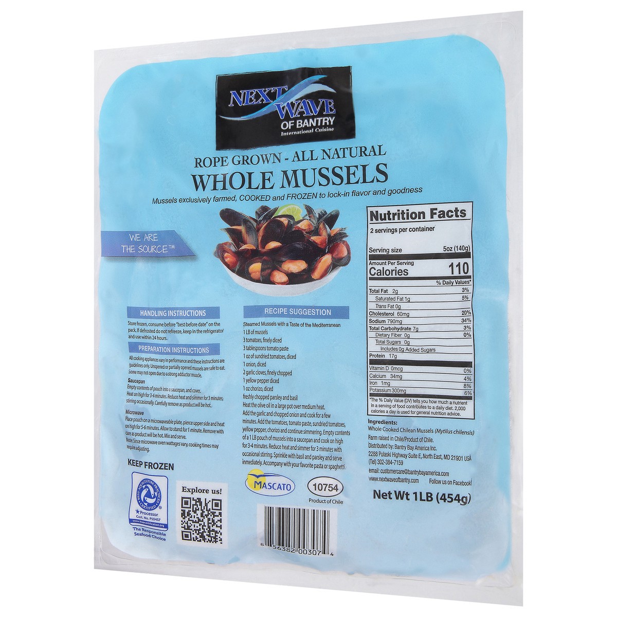 slide 8 of 9, Next Wave Seafood Whole Mussels 1 lb, 