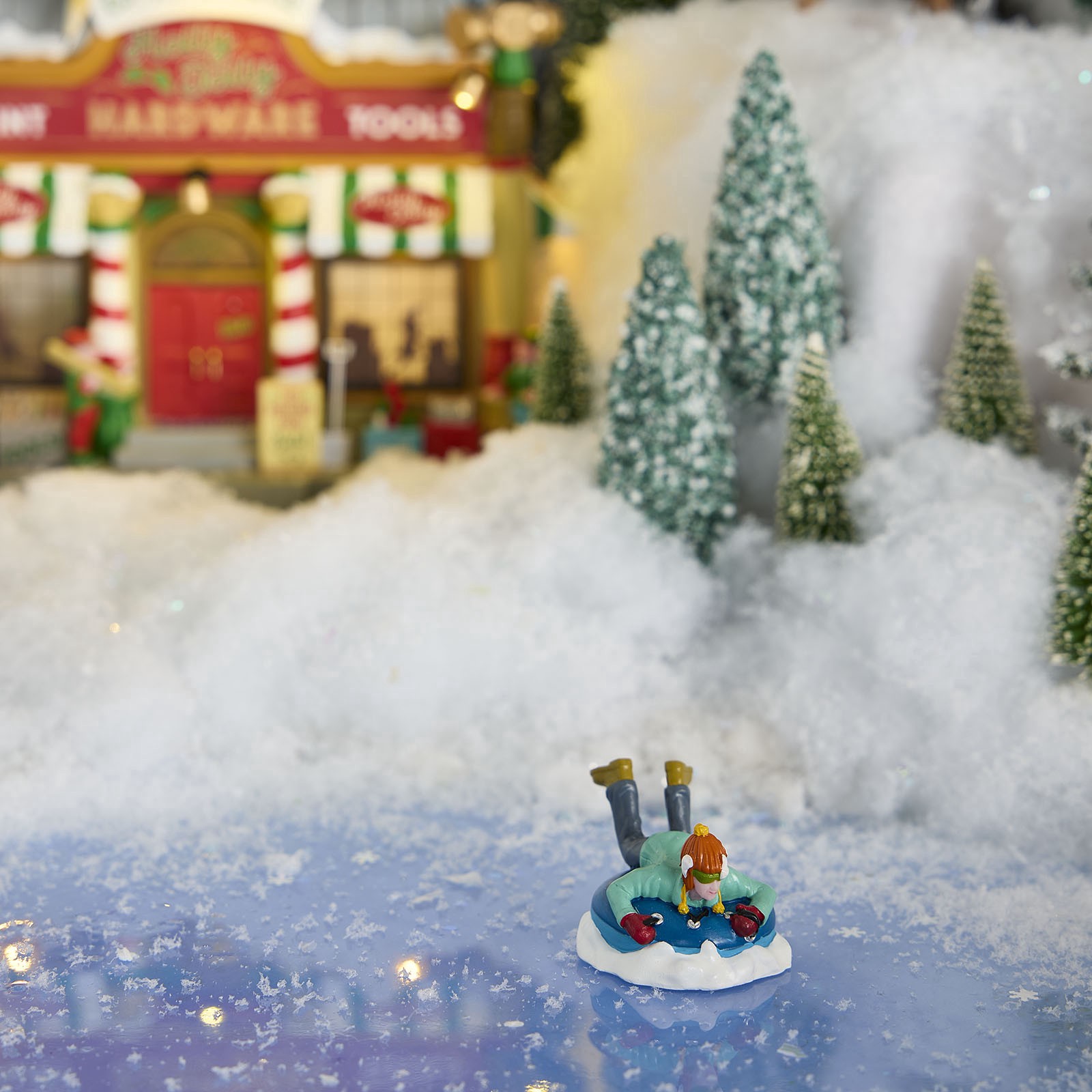 slide 3 of 3, Lemax Vail Village Snow Blind, 1.26 in x 1.57 in x 2.2 in