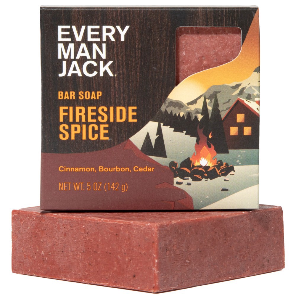 slide 5 of 6, Every Man Jack Polar Plunge Bar Soap, Fireside Spice, 5 oz