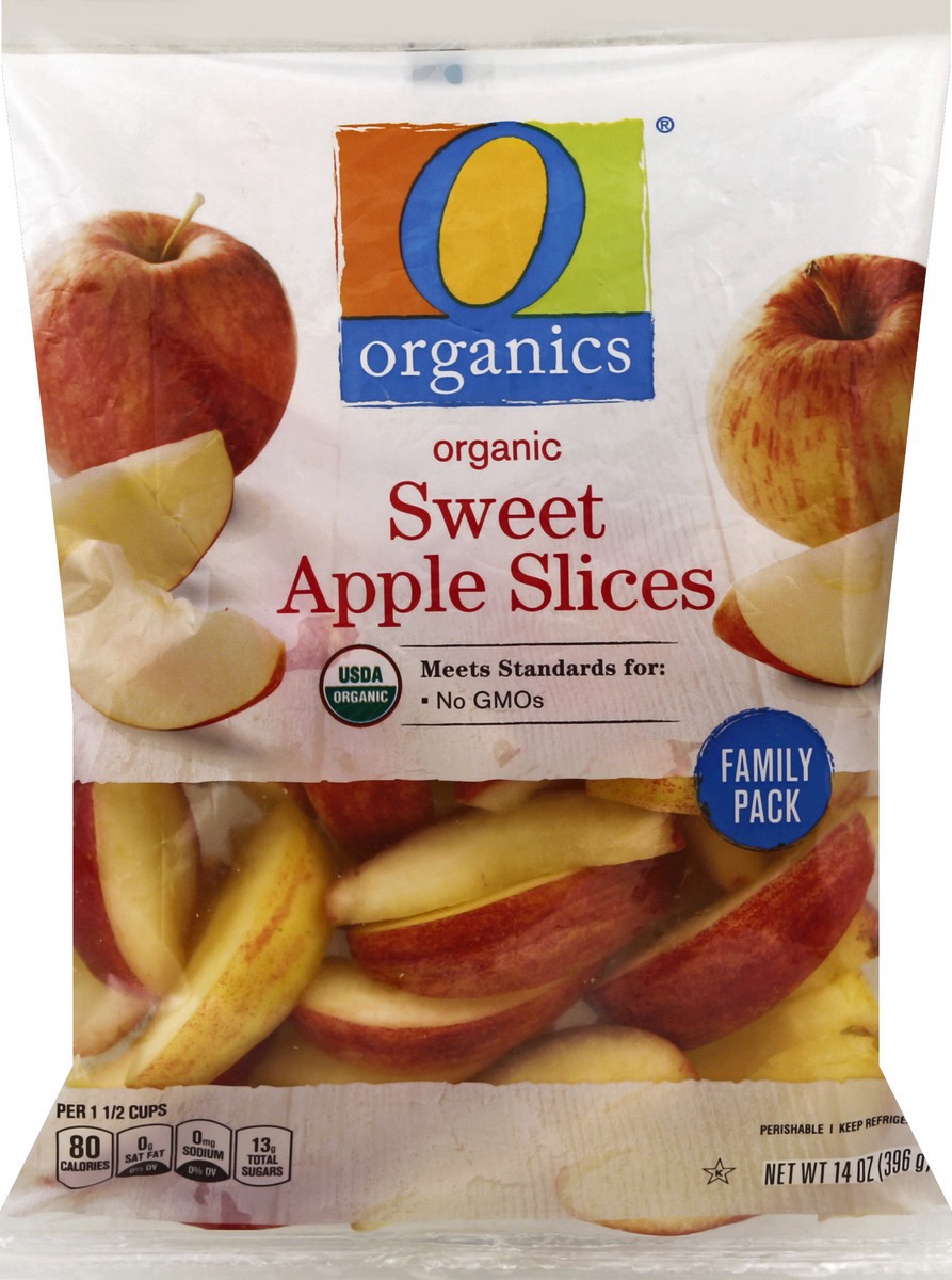 slide 3 of 5, O Organics Organic Apples Sweet Sliced, 14 oz