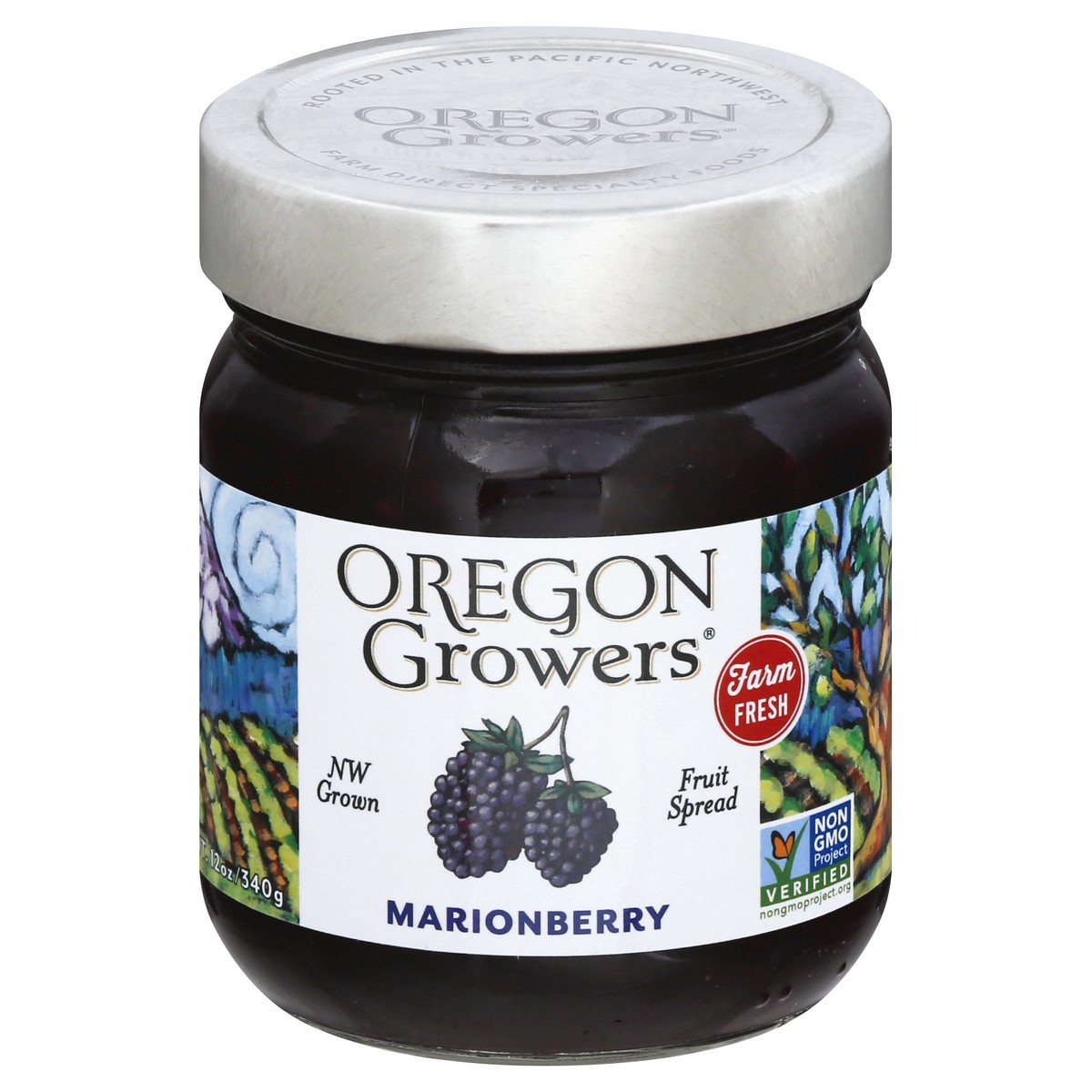 slide 11 of 13, Oregon Growers Fruit Spread Marionberry - 12 Oz, 12 oz