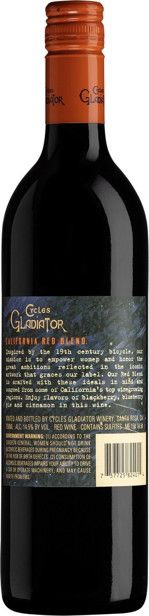 slide 6 of 6, Cycles Gladiator Red Blend, 750 ml