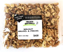 Valued Naturals Walnut Halves And Pieces - 7.5 oz