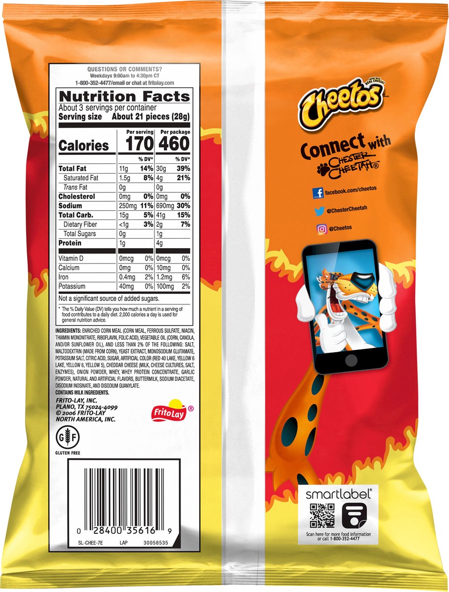 slide 5 of 8, Cheetos Cheese Flavored Snacks, 2.75 oz