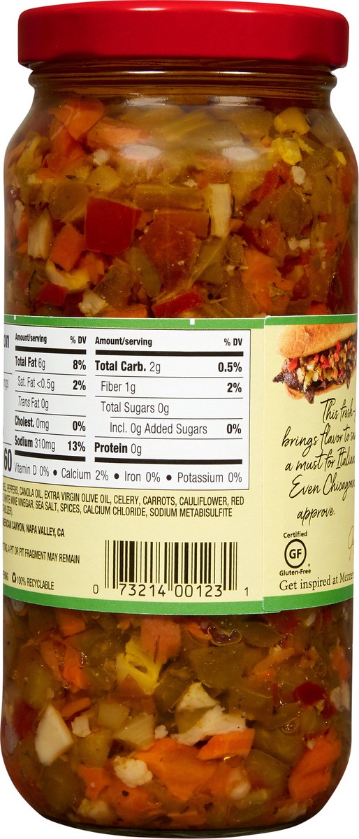 slide 2 of 7, Mezzetta Mild Chicago Style Giardiniera Sandwich Mix, 16 fl oz, 16 fl oz