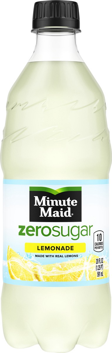 slide 3 of 7, Minute Maid Zero Sugar Lemonade Bottle, 20 fl oz, 20 fl oz