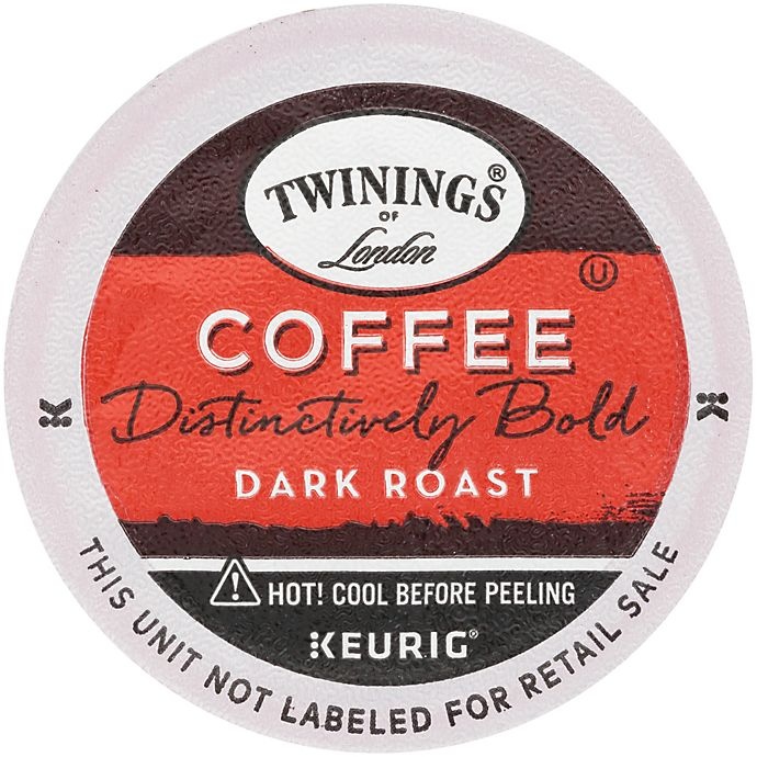 slide 1 of 2, Twinings of London Distinctively Bold Dark Roast Coffee Keurig K-Cup Pods, 24 ct