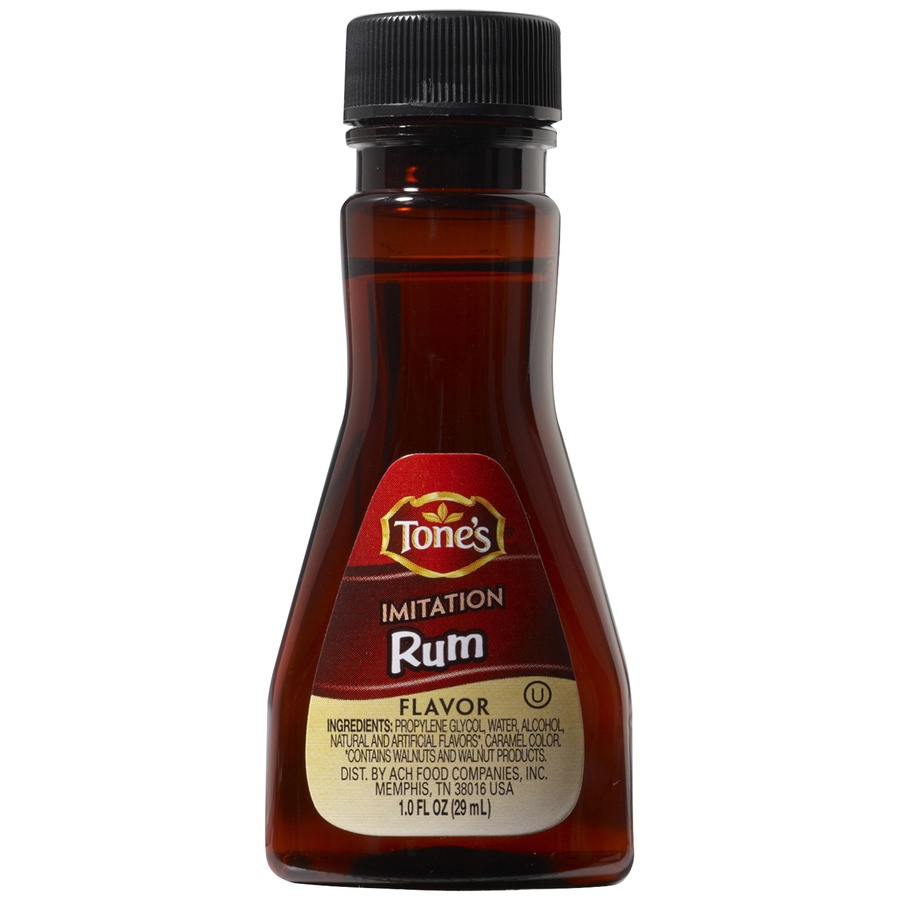 slide 1 of 2, Tone's Imitation Rum Flavor, 1 fl oz